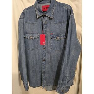 NWT!!! Hugo Boss XL. Men's, Denim Pockets, Button Overshirt Shirt-Jacket!!!